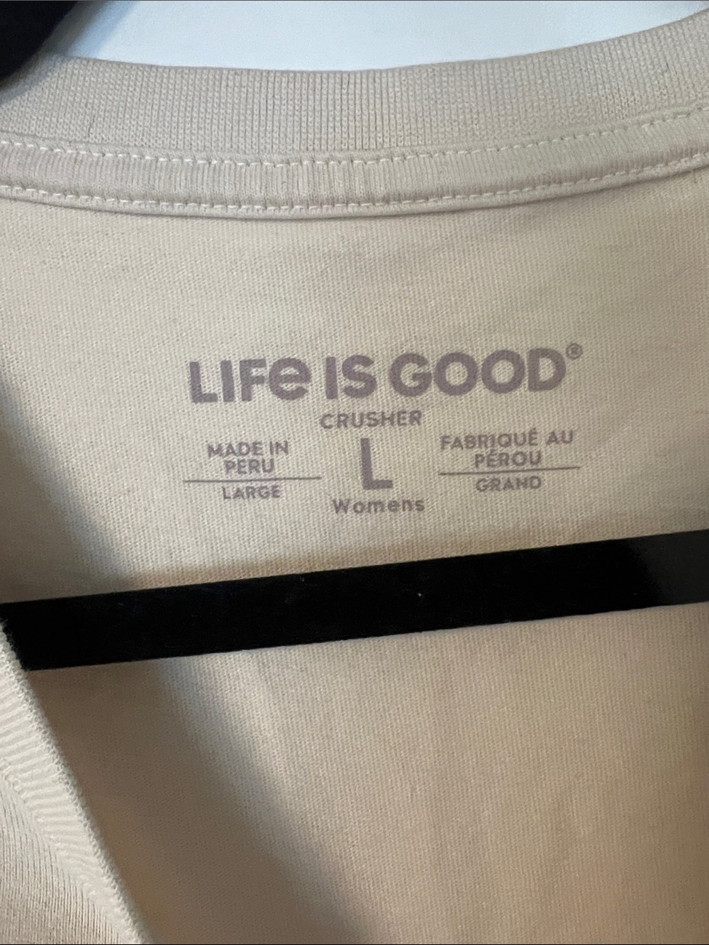 Life Is Good Beige Tee with Black Panther Graphic - Picture 3 of 3